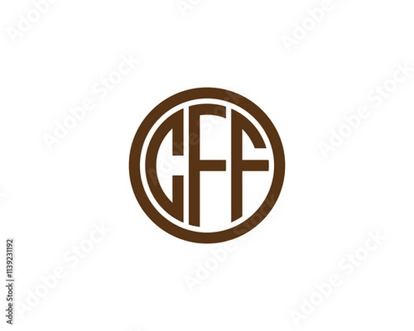 Obraz CFF logo design vector template. CFF