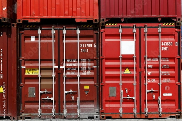 Fototapeta container - stock image
