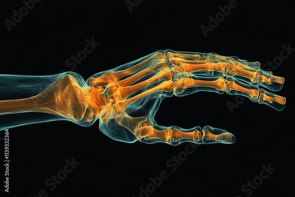 Obraz human hand skeleton