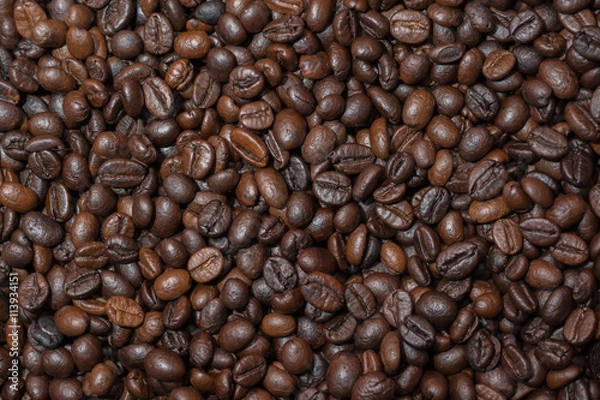 Obraz roasted coffee beans, can be used as a background