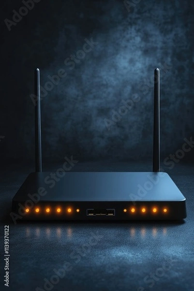 Fototapeta Wireless Router Close-Up