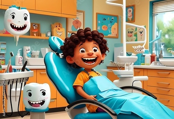Obraz kid dentist