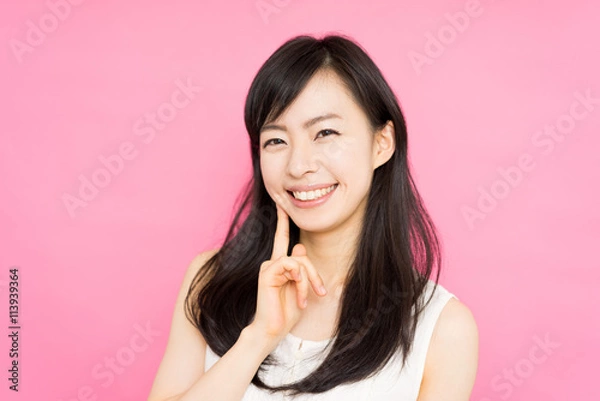 Obraz 考える女性