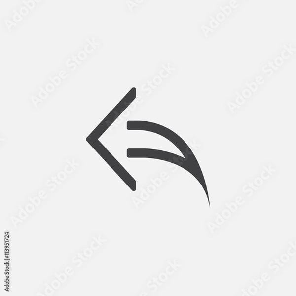 Fototapeta reply icon