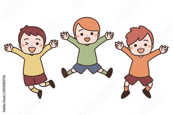 Obraz ジャンプする男の子たち