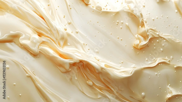 Obraz Creamy Beige Abstract 3D Background