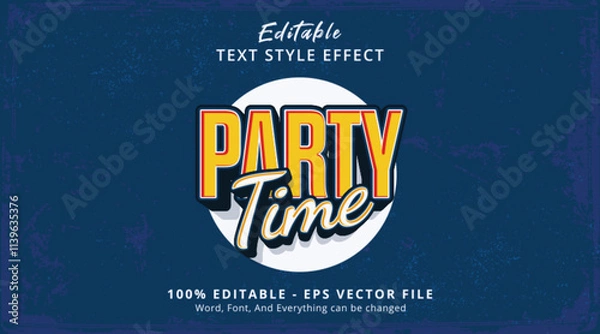 Obraz Party Time Editable Text Effect