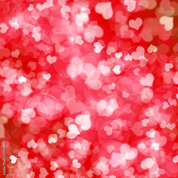 Obraz valentine pattern red small heart