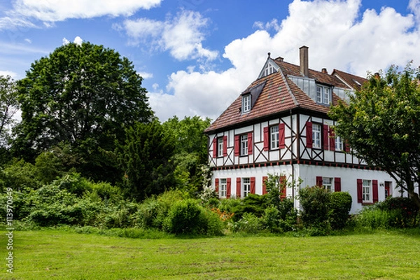 Obraz Stary domek na pół