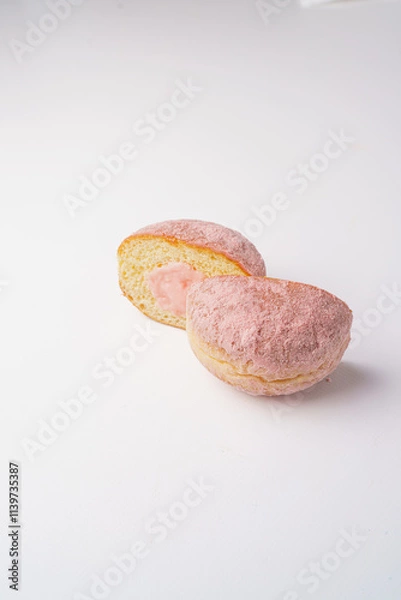 Obraz donut in section, donut cut in half