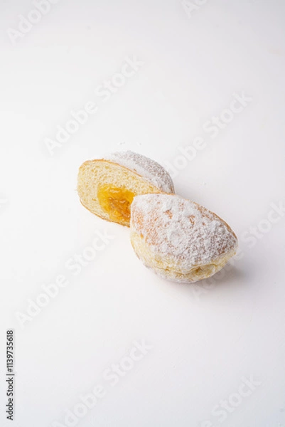 Obraz donut in section, donut cut in half