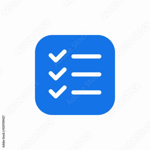 Fototapeta check list icon sign vector