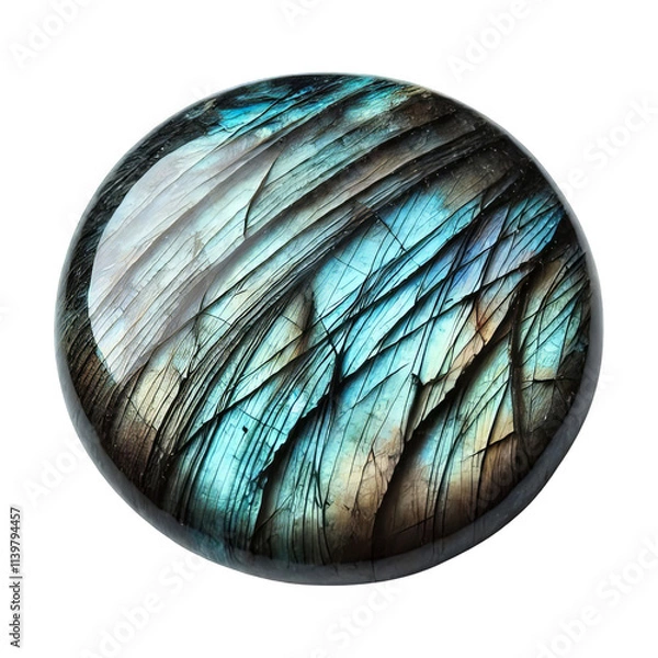 Obraz Labradorite stone isolated on transparent background