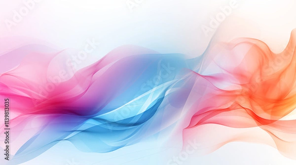 Obraz abstract colorful smoke background