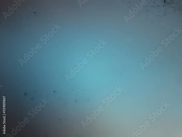 Fototapeta Grainy noise background template, blue light to dark tint empty space luster and a gritty spray texture vivid color gradient of light and shine with a rough, abstract, vintage fee