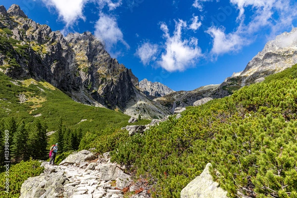 Obraz Hiking hight tatra, Téryho chate, Terry Hütte, Slovakia