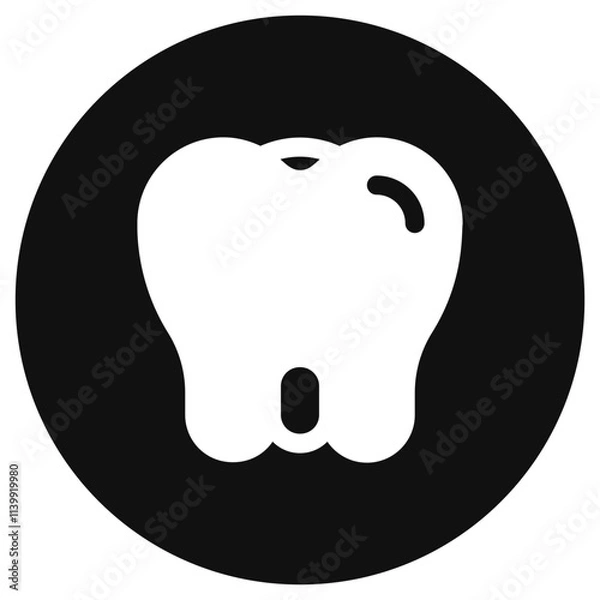 Fototapeta Editable molar, premolar, tooth vector icon. Dentistry, healthcare, medical. Part of a big icon set family. Perfect for web and app interfaces, presentations, infographics, etc