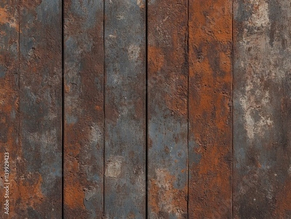 Fototapeta A rusty metal surface with rust on it