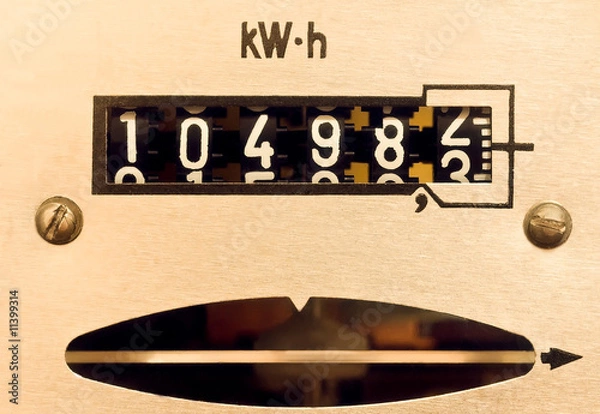 Obraz supply meter electrical counter