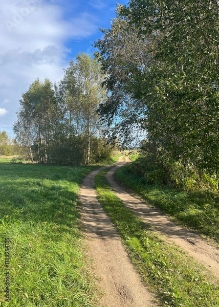 Obraz path in the countryside 