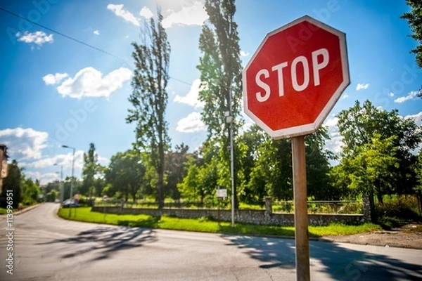Fototapeta stop sign