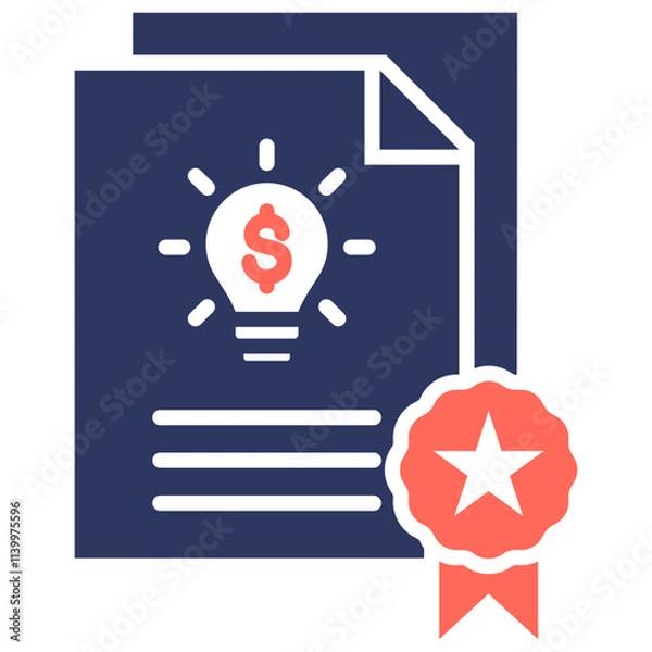 Fototapeta Intangible Asset Icon