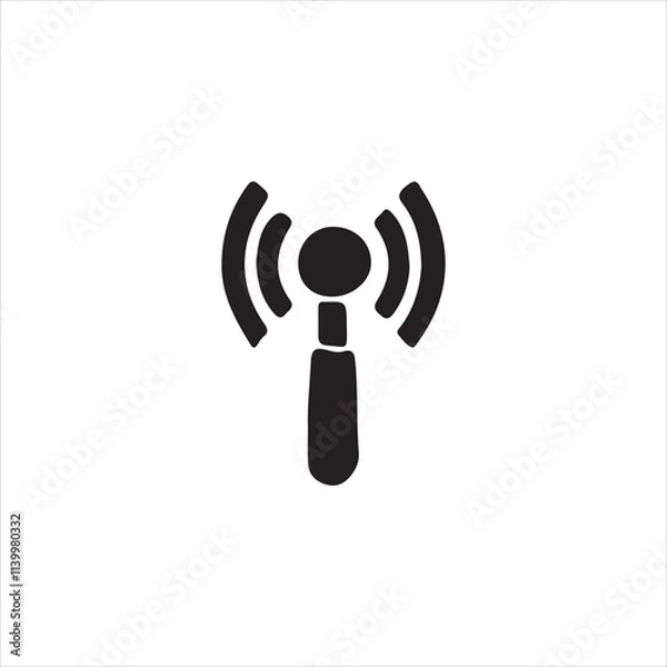 Fototapeta radio antenna icon