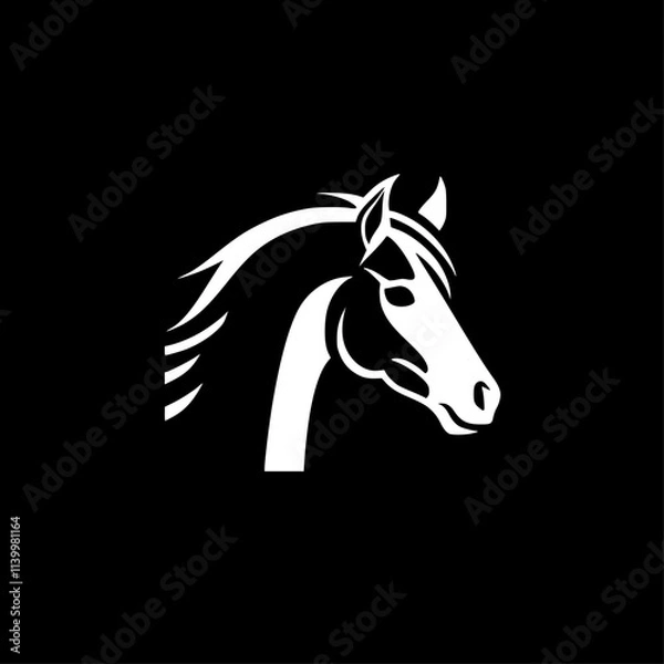 Obraz Horse - Minimalist and Flat Logo - Vector illustration