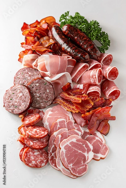 Obraz salami and sausage