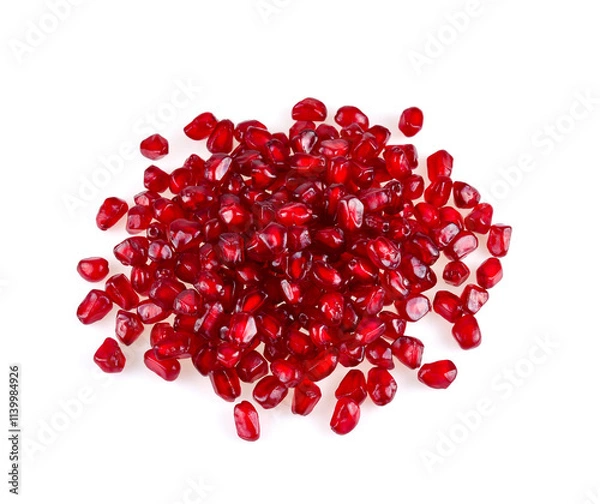 Obraz pomegranate seeds isolated on white background