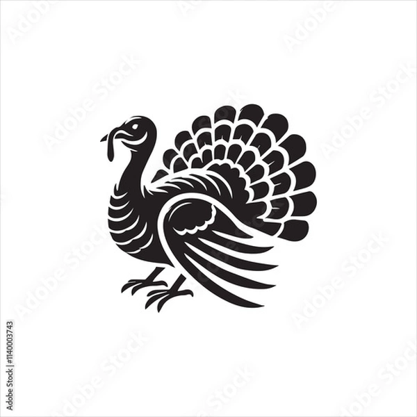 Obraz peacock feather vector