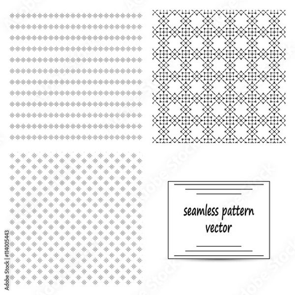 Obraz Monochrome elegant seamless pattern