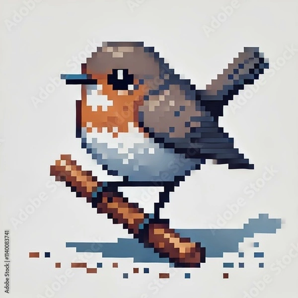 Obraz Simple Pixel Bird