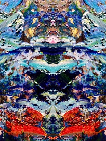 Obraz Abstract art background . Hand painting artwork on canvas .