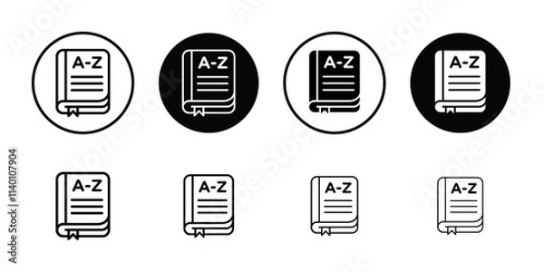Obraz Terminology icon Thin line flat illustration