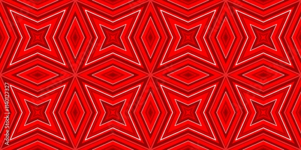 Obraz Seamless pattern banner red. Red Christmas pattern. Merry Christmas. Happy New Year. Red festive pattern