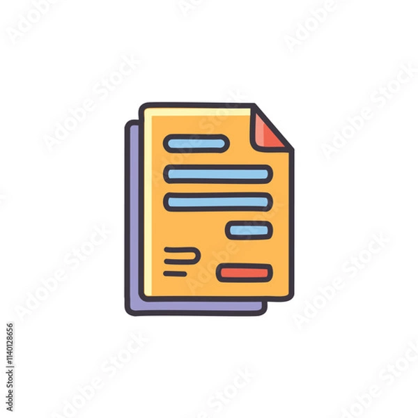 Obraz Document forms icon. Paperwork, forms, application,  information,  records, data,  submission,  registration.  Symbolizes organization.