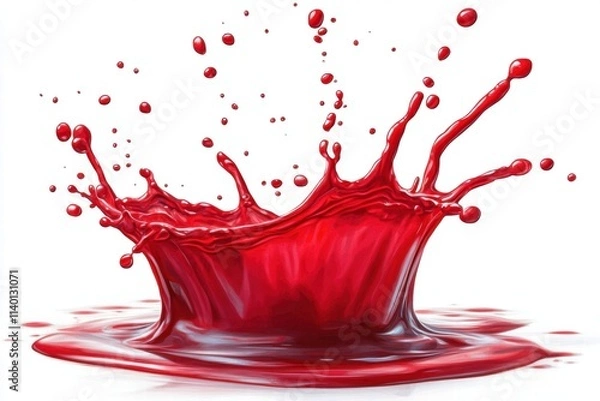 Fototapeta Red Liquid Splash