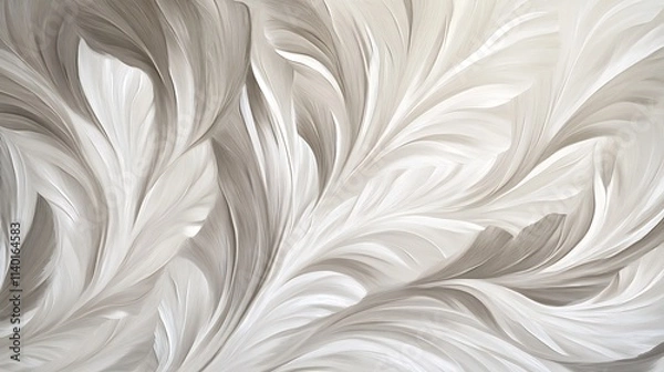 Fototapeta Calming Rhythms Illustration Featuring Soft Waves and Harmonious Abstract Patterns
