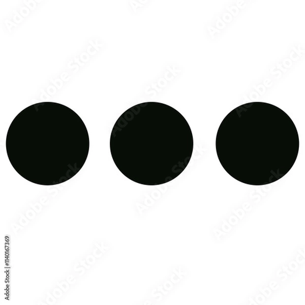 Obraz Minimalist Black Circle Graphic