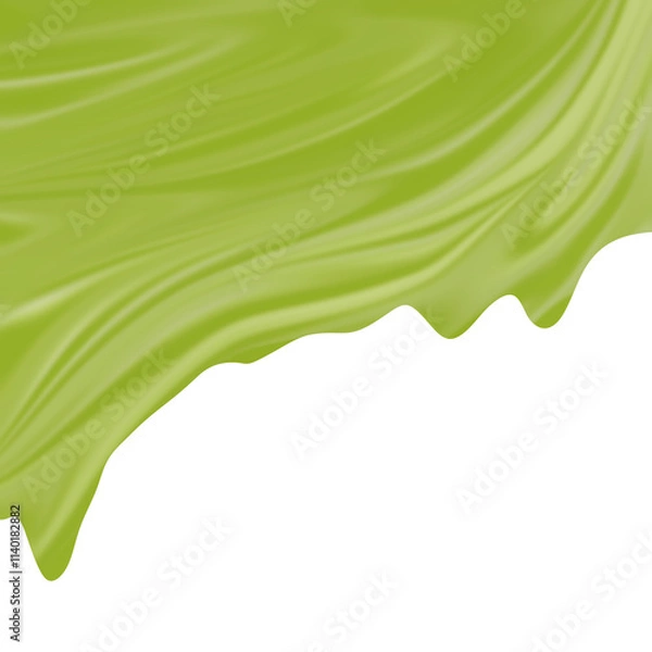 Obraz Matcha liquid, matcha cream drops