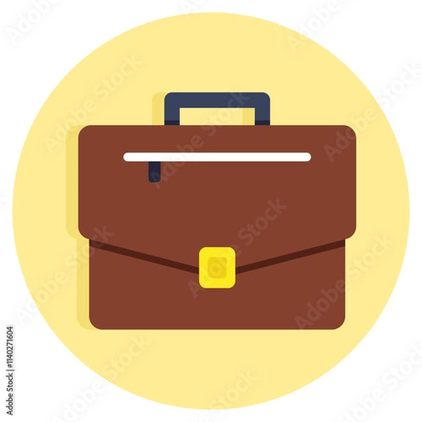 Obraz A colored design icon of suitcase