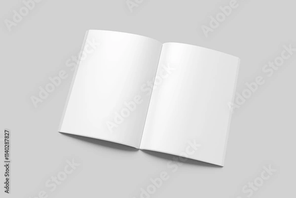Fototapeta Blank a4 magazine white