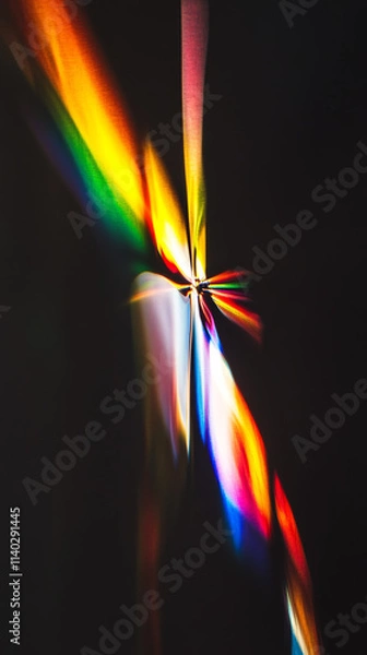 Obraz Smooth Abstract Digital Light Flow with Gradient Colors