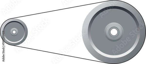 Fototapeta interconnected pulleys for physics class