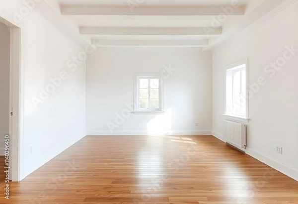 Fototapeta empty room with floor