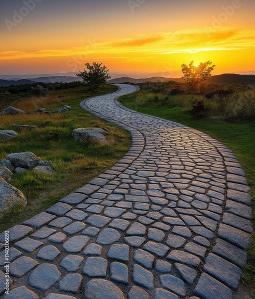 Obraz The Path to Success A guide or roadmap outlining the steps and strategies necessary to achieve business success 
