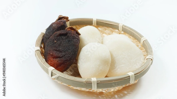 Fototapeta 餅と干し柿