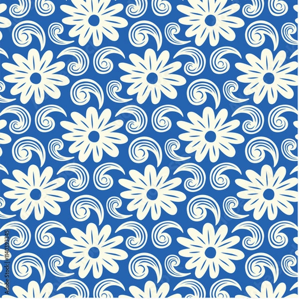 Obraz Geometric jasmine pattern backgrounds shape repetition.