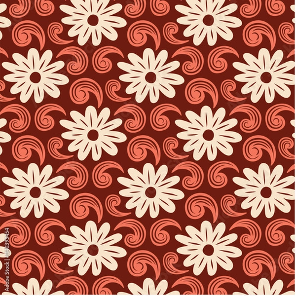 Obraz Geometric jasmine pattern backgrounds shape repetition.
